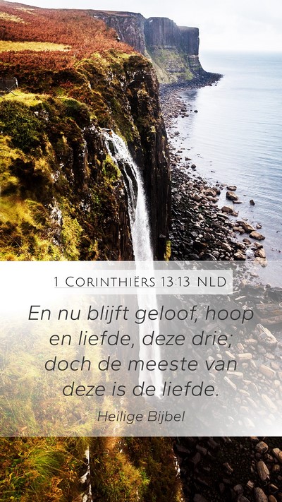 1 Corinthiërs 13:13 NLD Bible Verse Image