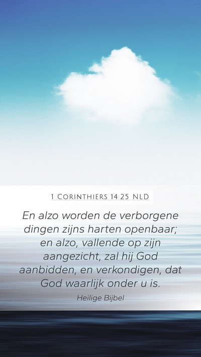 1 Corinthiërs 14:25 NLD Bible Verse Image