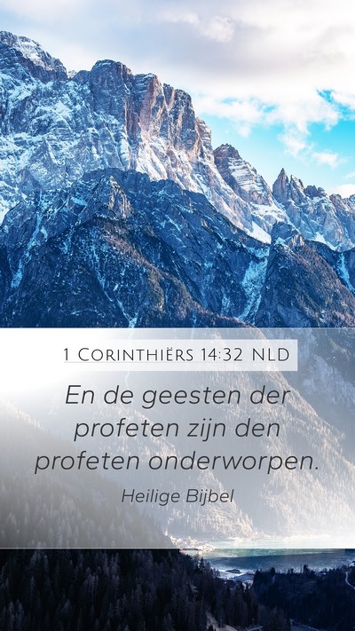 1 Corinthiërs 14:32 NLD Bible Verse Image