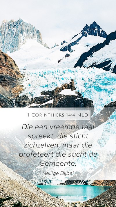 1 Corinthiërs 14:4 NLD Bible Verse Image