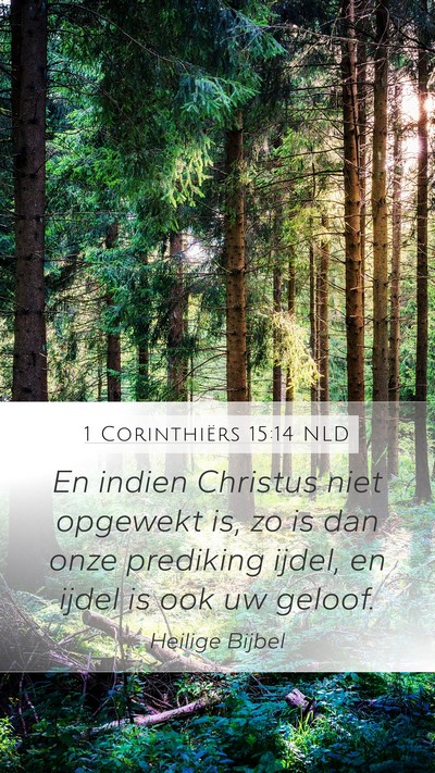 1 Corinthiërs 15:14 NLD Bible Verse Image