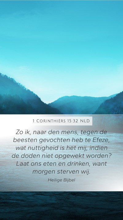 1 Corinthiërs 15:32 NLD Bible Verse Image