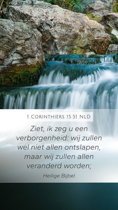 1 Corinthiërs 15:51 NLD Bible Verse Image