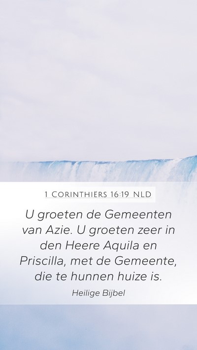 1 Corinthiërs 16:19 NLD Bible Verse Image