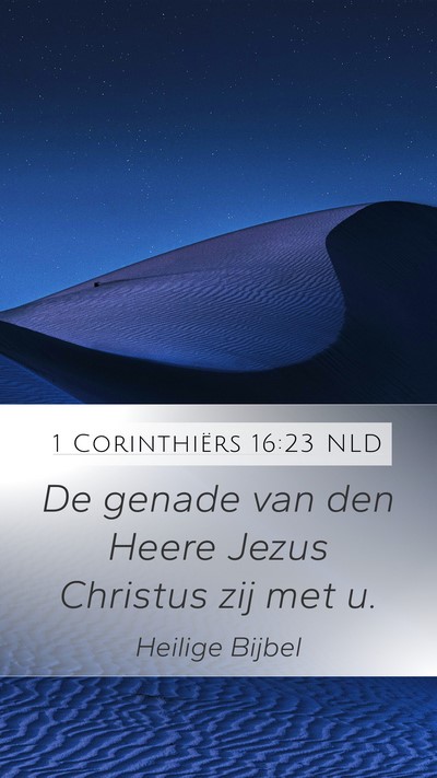 1 Corinthiërs 16:23 NLD Bible Verse Image