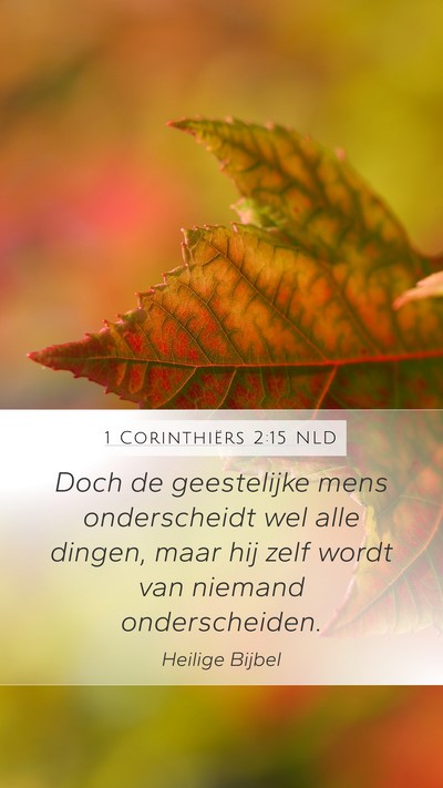 1 Corinthiërs 2:15 NLD Bible Verse Image