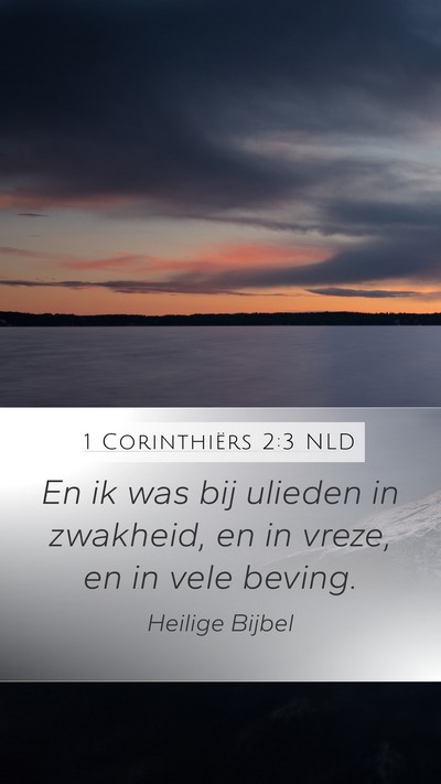 1 Corinthiërs 2:3 NLD Bible Verse Image
