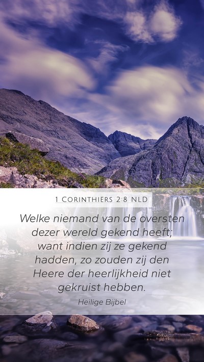 1 Corinthiërs 2:8 NLD Bible Verse Image
