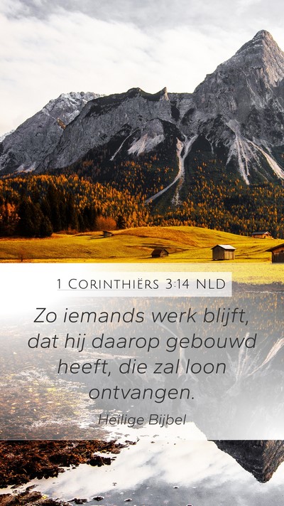 1 Corinthiërs 3:14 NLD Bible Verse Image