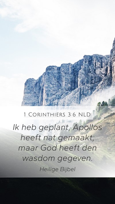 1 Corinthiërs 3:6 NLD Bible Verse Image