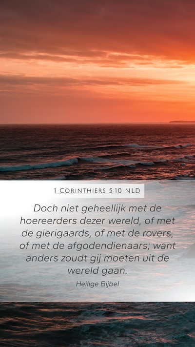 1 Corinthiërs 5:10 NLD Bible Verse Image