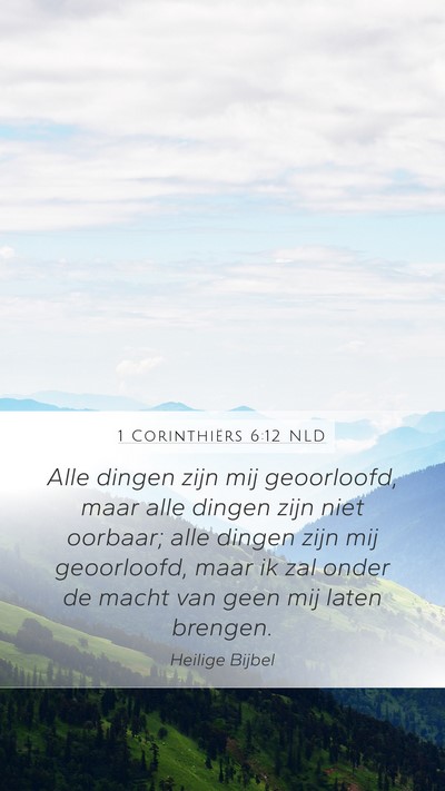 1 Corinthiërs 6:12 NLD Bible Verse Image