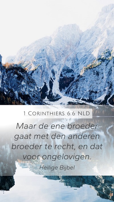 1 Corinthiërs 6:6 NLD Bible Verse Image