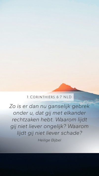 1 Corinthiërs 6:7 NLD Bible Verse Image