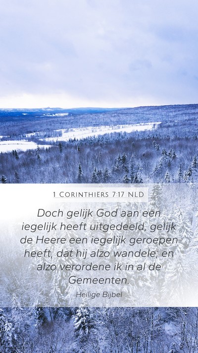 1 Corinthiërs 7:17 NLD Bible Verse Image