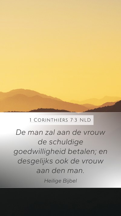 1 Corinthiërs 7:3 NLD Bible Verse Image