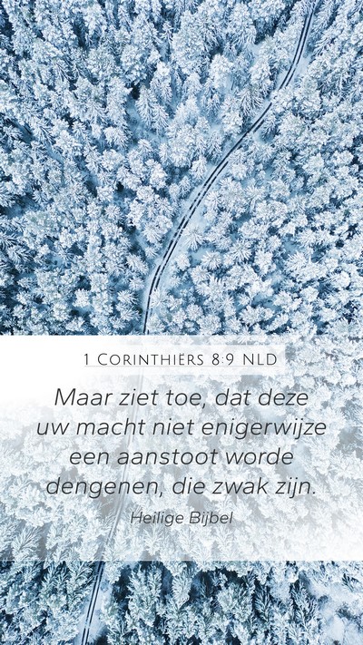 1 Corinthiërs 8:9 NLD Bible Verse Image