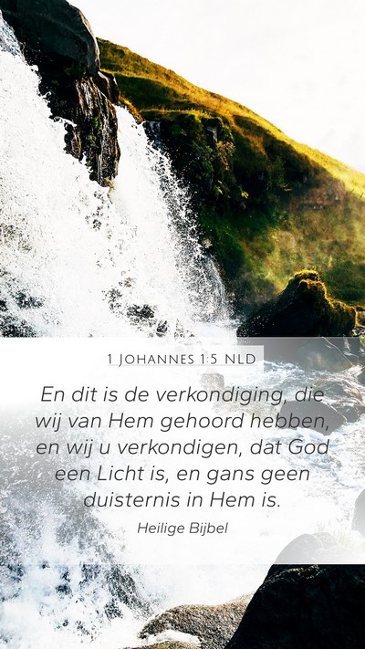 1 Johannes 1:5 NLD Bible Verse Image