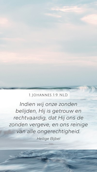 1 Johannes 1:9 NLD Bible Verse Image