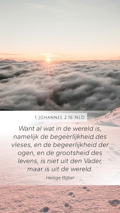 1 Johannes 2:16 NLD Bible Verse Image