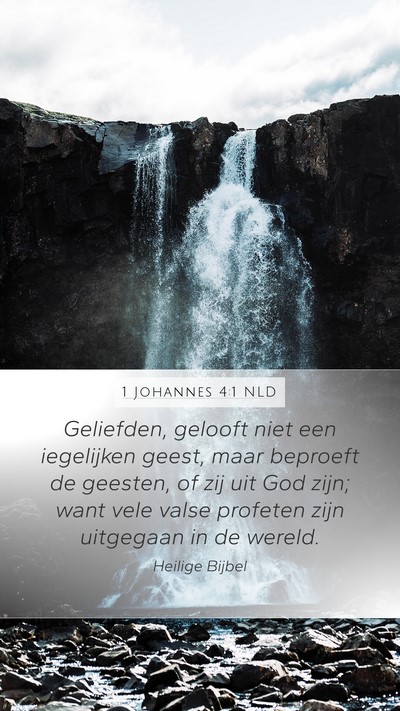 1 Johannes 4:1 NLD Bible Verse Image