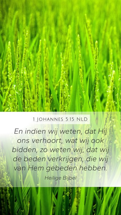 1 Johannes 5:15 NLD Bible Verse Image
