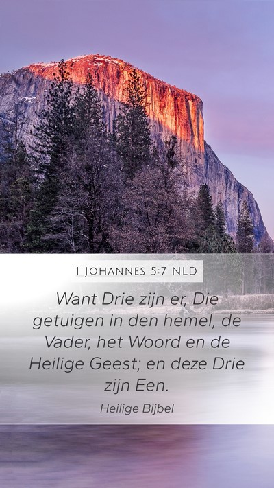 1 Johannes 5:7 NLD Bible Verse Image