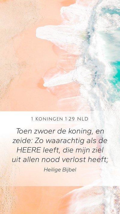 1 Koningen 1:29 NLD Bible Verse Image
