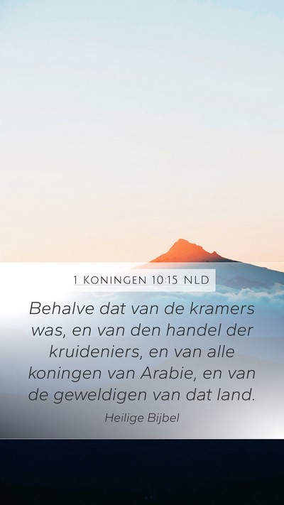 1 Koningen 10:15 NLD Bible Verse Image