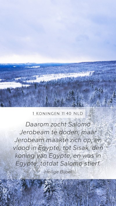 1 Koningen 11:40 NLD Bible Verse Image