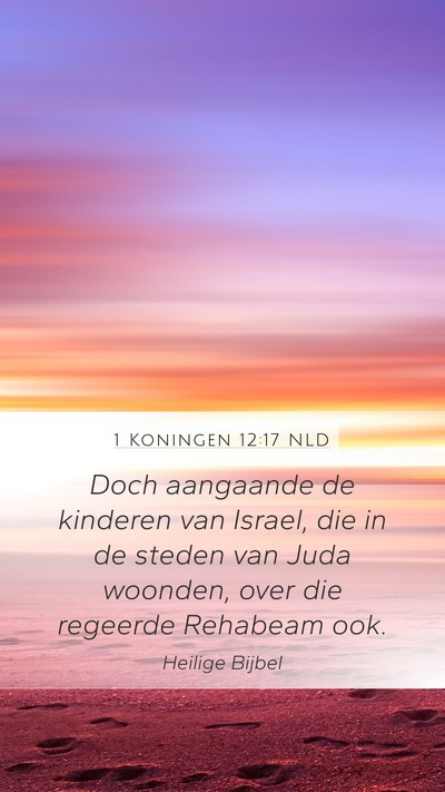 1 Koningen 12:17 NLD Bible Verse Image