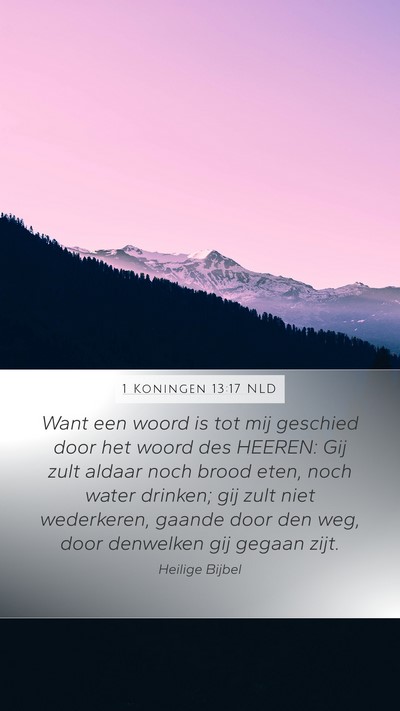 1 Koningen 13:17 NLD Bible Verse Image