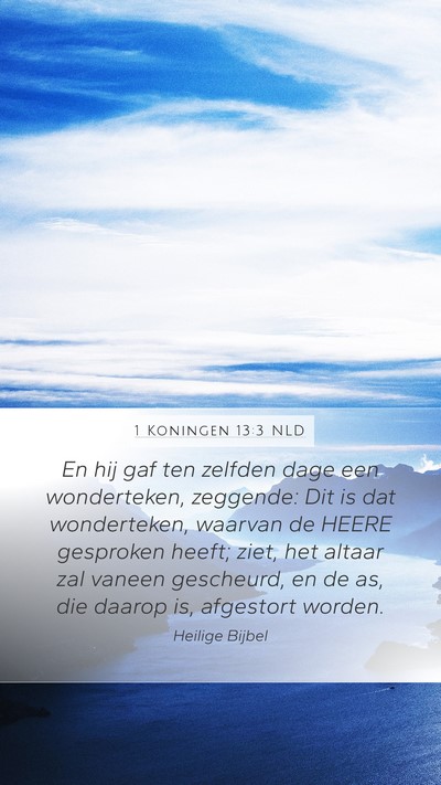 1 Koningen 13:3 NLD Bible Verse Image