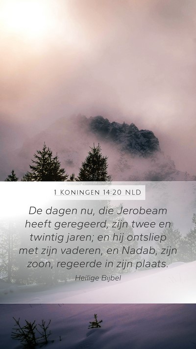 1 Koningen 14:20 NLD Bible Verse Image