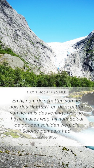 1 Koningen 14:26 NLD Bible Verse Image