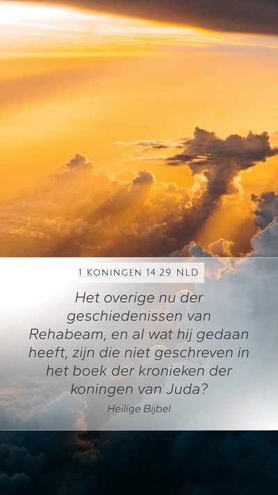 1 Koningen 14:29 NLD Bible Verse Image