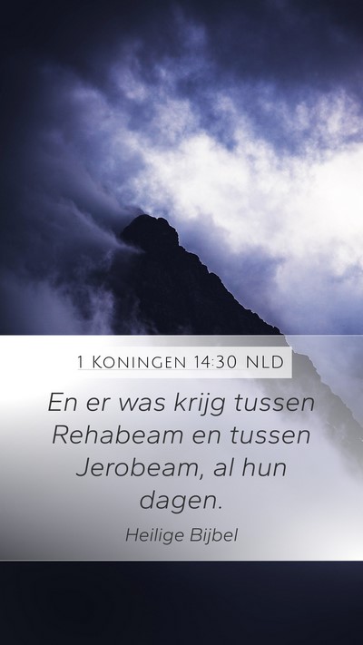 1 Koningen 14:30 NLD Bible Verse Image