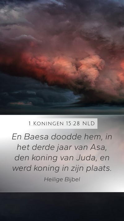 1 Koningen 15:28 NLD Bible Verse Image