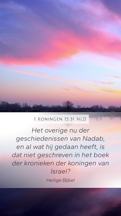 1 Koningen 15:31 NLD Bible Verse Image