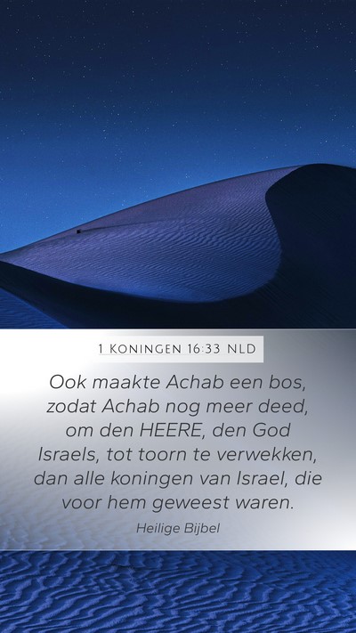 1 Koningen 16:33 NLD Bible Verse Image