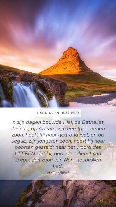 1 Koningen 16:34 NLD Bible Verse Image