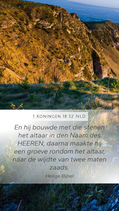 1 Koningen 18:32 NLD Bible Verse Image