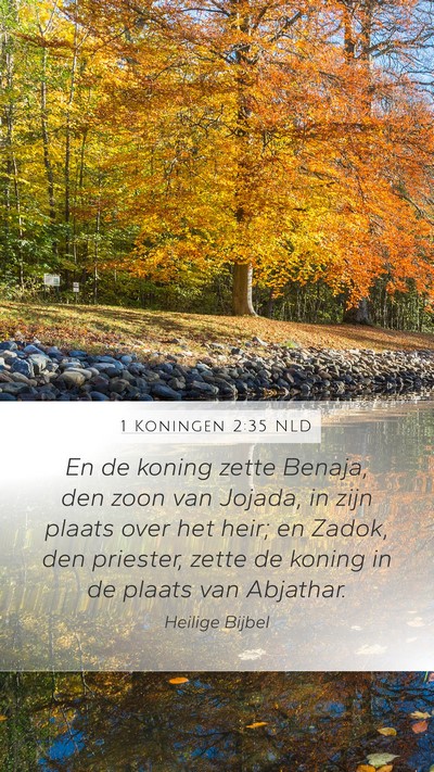1 Koningen 2:35 NLD Bible Verse Image