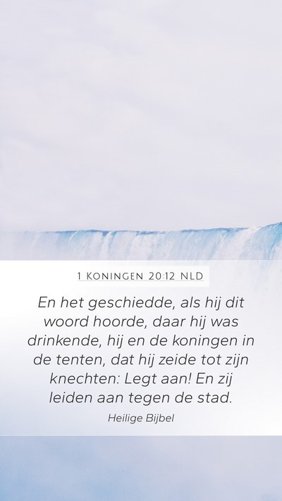 1 Koningen 20:12 NLD Bible Verse Image