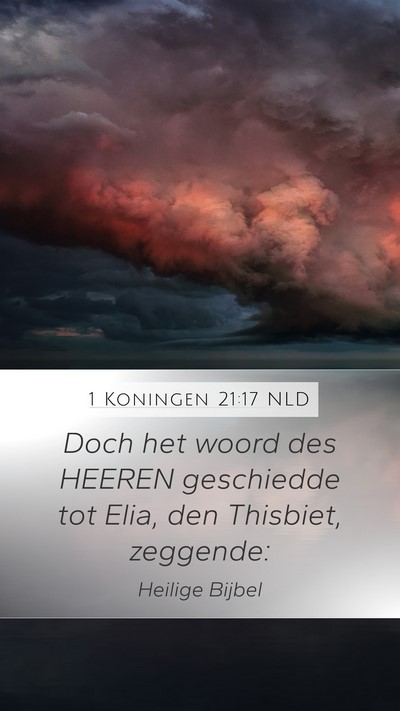 1 Koningen 21:17 NLD Bible Verse Image