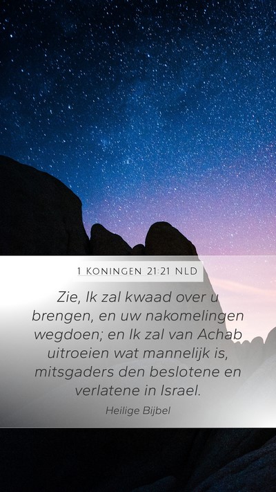 1 Koningen 21:21 NLD Bible Verse Image
