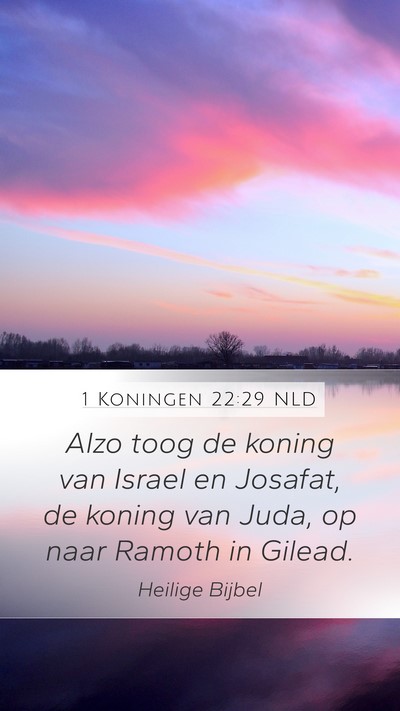 1 Koningen 22:29 NLD Bible Verse Image