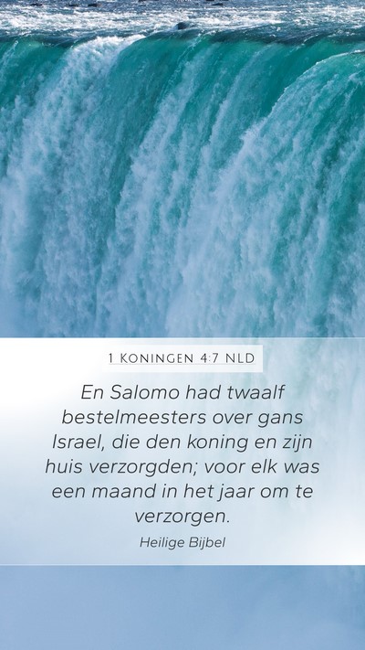 1 Koningen 4:7 NLD Bible Verse Image