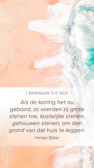 1 Koningen 5:17 NLD Bible Verse Image