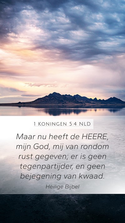 1 Koningen 5:4 NLD Bible Verse Image